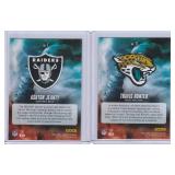 2025 Panini Absolute By Storm Rookies - Travis Hunter #17, Ashton Jeanty #1