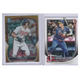 Brooks Lee Rookies - 2023 Bowman Chrome Gold #BDC-75 #5/50, 2025 Bowman #72