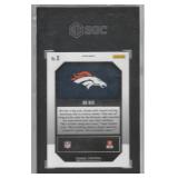 2024 Bo Nix Panini Prizm Emergent Green Prizm RC #3, SGC 9