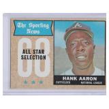 1968 Topps All-Star Hank Aaron, #370
