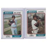 1974 Topps Rod Carew #50, Tony Oliva #190