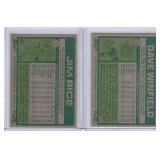1977 Topps Dave Winfield #390, Jim Rice #60