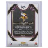 2024 JJ McCarthy Panini Select Club Level Red & Yellow Prizm Shock RC #246