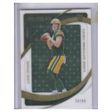 2024 Michael Pratt Green Bay Packers 2024 Panini Immaculate Collection Clearly Immaculate Jerseys Jumbo Patch RC, #CIRJ-MPT #78/99