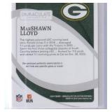 2024 Marshawn Lloyd Panini Immaculate Collection Clearly Immaculate Jerseys Jumbo Patch RC, #CIRJ-MLD #3/99