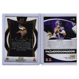 2024 JJ McCarthy Panini Select Concourse Shock RC #24, Absolute #100