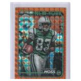 2024 Topps Chrome Orange Geometric Santana Moss #148 #15/25