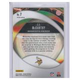 2024 JJ McCarthy Panini Prizm Portals Green Ice RC #7