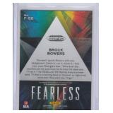 2024 Brock Bowers RC Panini Prizm Draft Picks Fearless Red Ice #F-BB