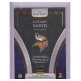 2021 Kellen Mond Panini Select Rookie Patch Auto #RSM-KMD #15/49
