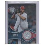 2025 Aaron Nola Topps Tribute Stamp of Approval Relic Card #SOA-AN #155/199
