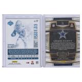 Ezekiel Elliot - 2021 Panini Select Concourse Blue Prizm #11 #110/199, 2016 Panini Prestige RC #217