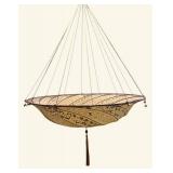 LL - Vintage Fortuny Parasol Silk Chandelier