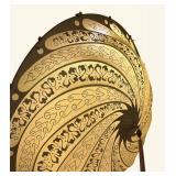 LL - Vintage Fortuny Parasol Silk Chandelier