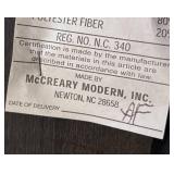 MB - McCreary Modern Armless Lounge Chair with Ottoman