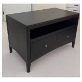 UL - Accent Table with Open Display Shelf and Drawers with Expresso Finish