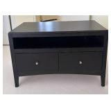 UL - Accent Table with Open Display Shelf and Drawers with Expresso Finish