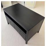 UL - Accent Table with Open Display Shelf and Drawers with Expresso Finish