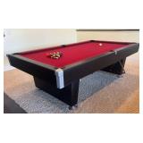 LL - Brunswick Contender Pool Table with Cues