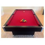 LL - Brunswick Contender Pool Table with Cues