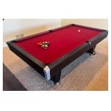 LL - Brunswick Contender Pool Table with Cues