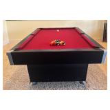 LL - Brunswick Contender Pool Table with Cues