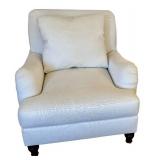 Pottery Barn Armchairs - Pair, Cream Upholstery
