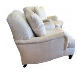 Pottery Barn Armchairs - Pair, Cream Upholstery