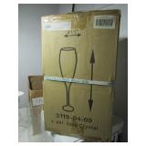 Candle Globes and Champagne Glasses