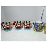 Mickey and Minnie Mouse Floral Planters