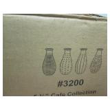 Red and Clear Glass Vases