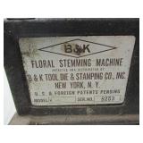 B&K Floral Stemming Machine