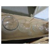 Clear Glass Bubble Vases