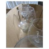 Clear Glass Bubble Vases
