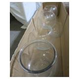 Clear Glass Bubble Vases