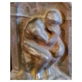 Pair of Early 20th Century Cast Iron "Thinker" Book Ends
