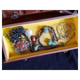 Jewelry Box with lots of Vintage Costume Jewelry