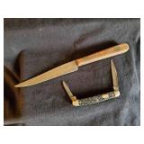 Vintage Schrade Walden 708 2 Blade & Shapleighs Hickory 90+ years