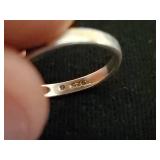 5 Antique Sterling Silver Rings Most size 6