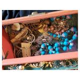 Jewelry Box filled with Beautiful Costume Jewelry