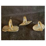 3 Sterling Silver Turqouise Navajo Rings Sizes 6 and 5