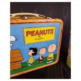 Vintage Peanuts Thermos Brand Lunch Box With Thermos