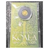 2013 AUSTRALIAN KOALA HALF GRAM .9999 PURE GOLD