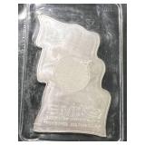 1 TROY OZ .999 FINE SILVER AMERICAN FLAG BAR