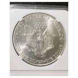 1986 AMERICAN SILVER EAGLE NGC MS69