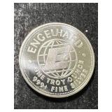 1984 ENGELHARD PROSPECTOR 1 TROY OZ .999 FINE SILVER
