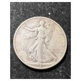 1945-S US WALKING LIBERTY HALF DOLLAR