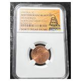 1991 US LINCOLN CENT NGC MINT ERROR UNC