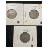 GROUP OF 3 US V NICKELS