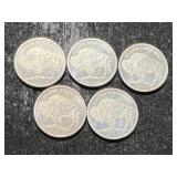 .5 TROY OZ TOTAL .999 FINE SILVER FRACTIONAL ROUNDS